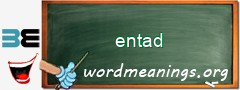 WordMeaning blackboard for entad